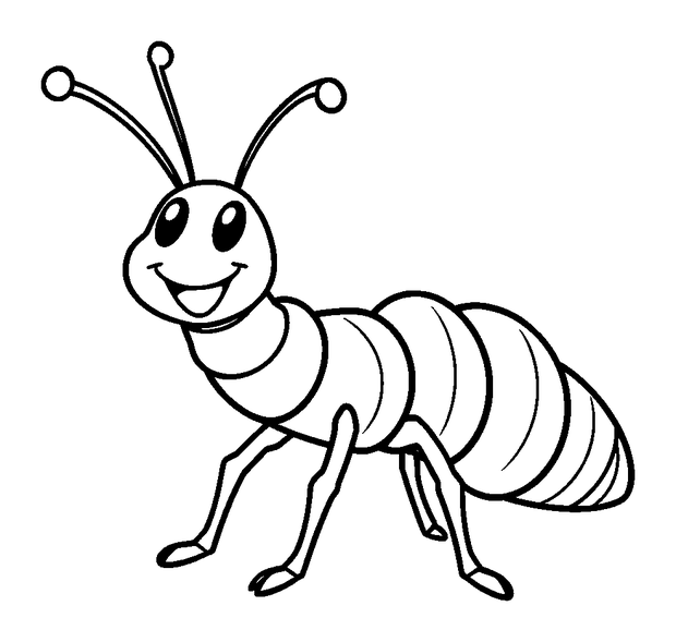 Stick Insect colouring page — free printable for kids