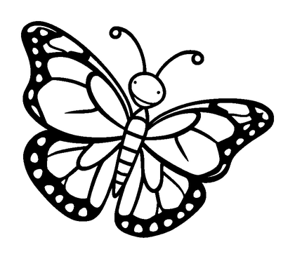 Swallowtail Butterfly Colouring Page (Kids, Bold & Easy)