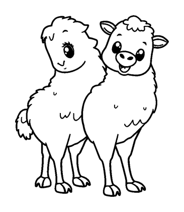 Bongo Pair Colouring Page (Kids, Standard)