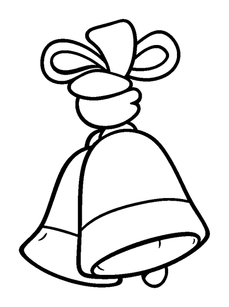Hand Held Bells colouring page — free printable for kids