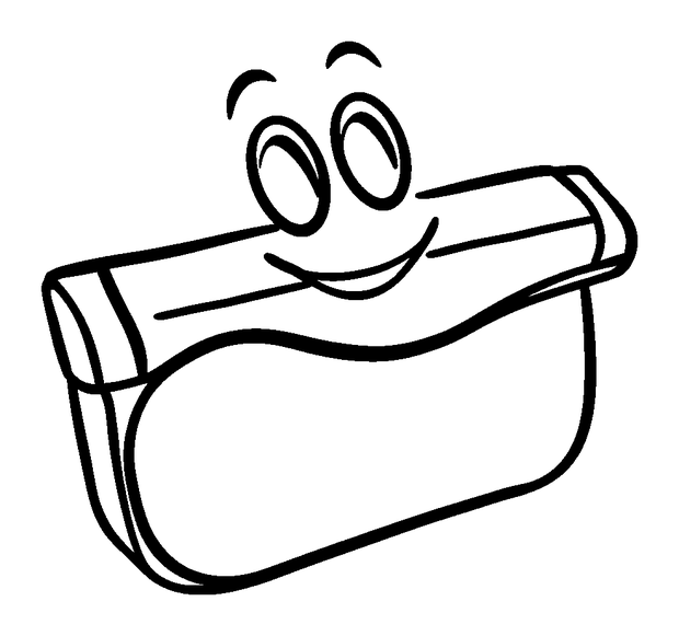 Harmonica colouring page — free printable for toddlers