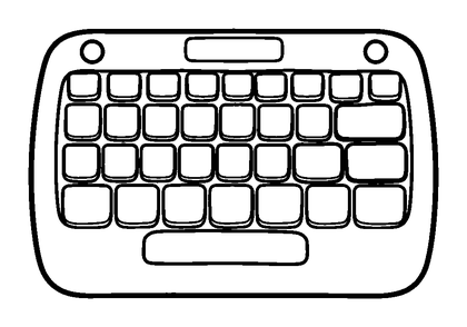 Keyboard Colouring Page (Kids, Bold & Easy)
