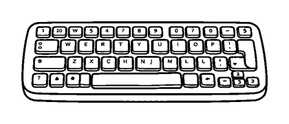 Keyboard Colouring Page (Kids, Standard)