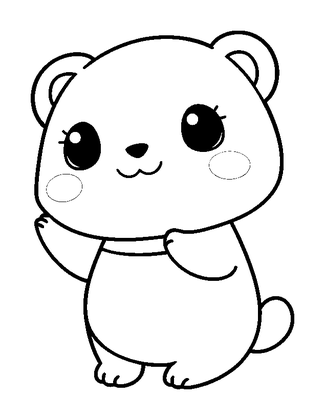 Koto Colouring Page (Kids, Standard)