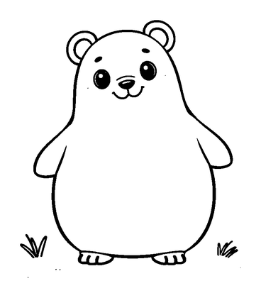 Koto Colouring Page (Toddler, Bold & Easy)