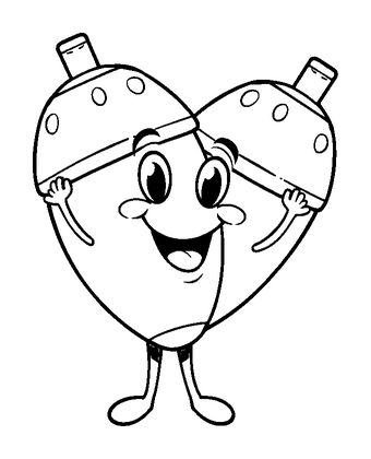 Maracas Colouring Page (Kids, Standard)