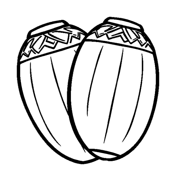 Maracas colouring page — free printable for toddlers