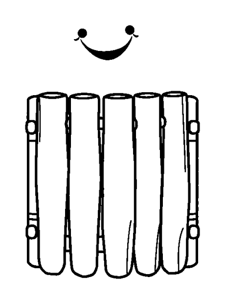 Pan Pipes colouring page — free printable for toddlers