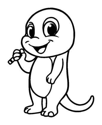 Recorder Colouring Page (Kids, Standard)