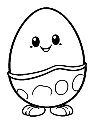 Shaker Egg Colouring Page (Kids, Bold & Easy)