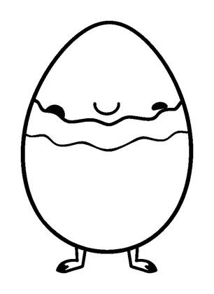 Shaker Egg Colouring Page (Kids, Standard)