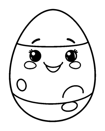 Shaker Egg Colouring Page (Toddler, Bold & Easy)