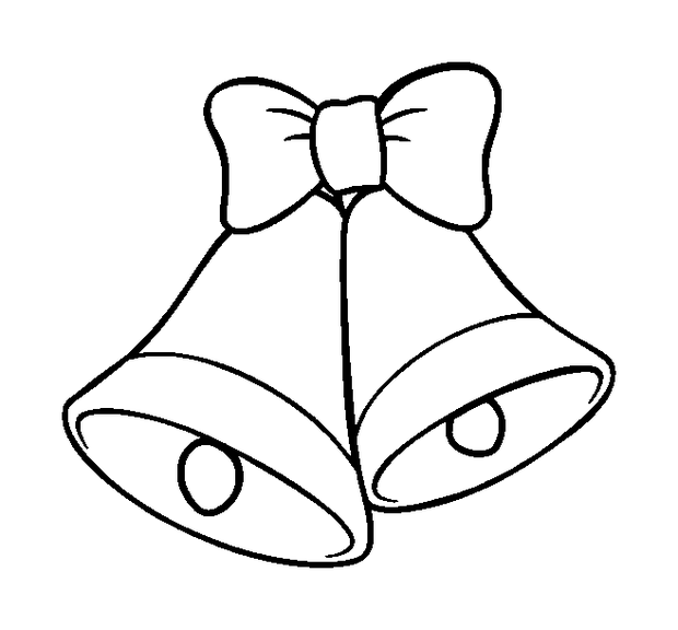 Sleigh Bells colouring page — free printable for kids