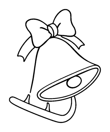 Sleigh Bells Colouring Page (Toddler, Bold & Easy)