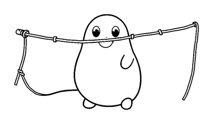 Snare Colouring Page (Toddler, Bold & Easy)