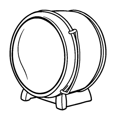 Steel Drum Colouring Page (Kids, Standard)