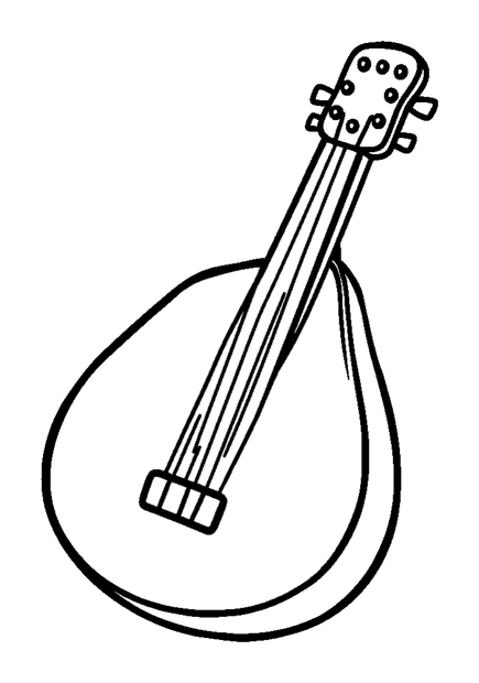 Theremin colouring page — free printable for kids
