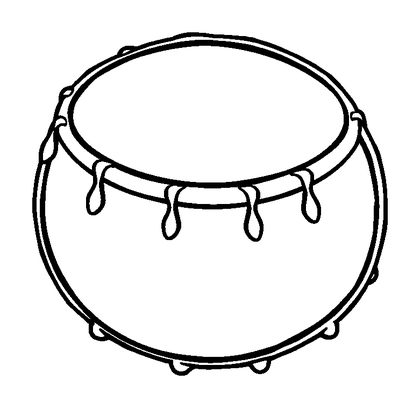 Timpani Drum Colouring Page (Kids, Standard)