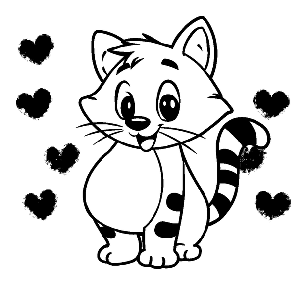 Tom Tom colouring page — free printable for kids