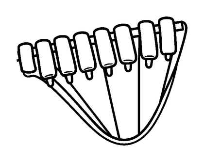 Vibraphone Colouring Page (Kids, Bold & Easy)