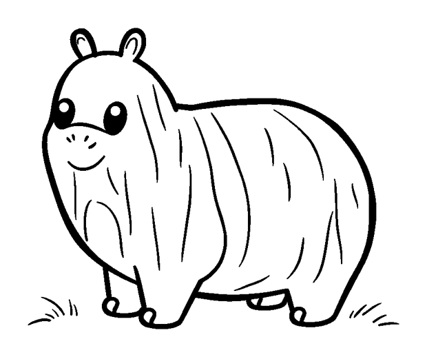 Wood Block colouring page — free printable for kids