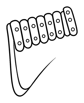 Xylophone Colouring Page (Kids, Standard)