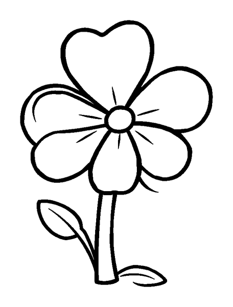 Clover colouring page — free printable for kids