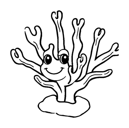 Coral Colouring Page (Kids, Standard)