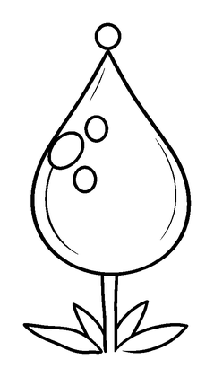 Dewdrop Colouring Page (Kids, Standard)