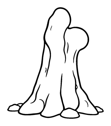 Geyser Colouring Page (Kids, Bold & Easy)