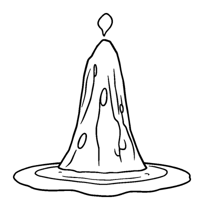 Geyser Colouring Page (Kids, Standard)