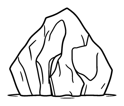 Glacier Colouring Page (Kids, Standard)
