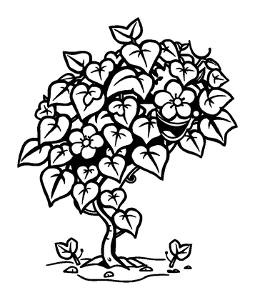 Ivy Vine Colouring Page (Kids, Bold & Easy)