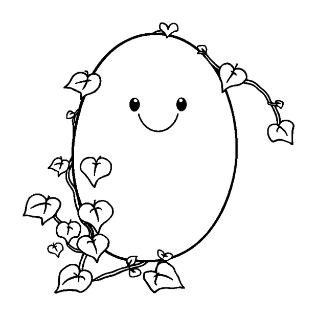 Ivy Vine colouring page — free printable for toddlers