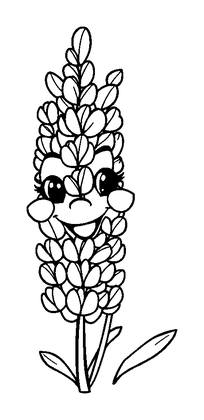 Lavender Colouring Page (Kids, Bold & Easy)