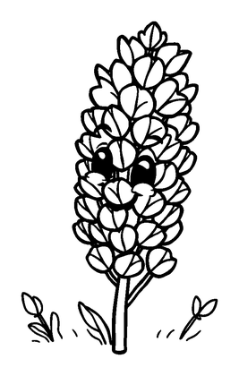 Lavender Colouring Page (Kids, Standard)