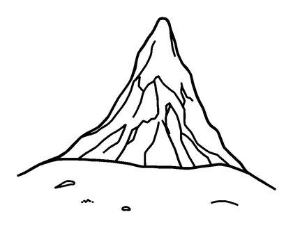 Mountain Colouring Page (Kids, Standard)