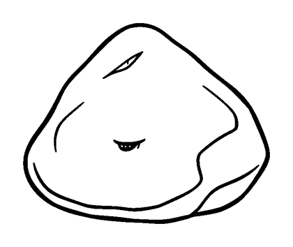 Pebble Colouring Page (Kids, Bold & Easy)