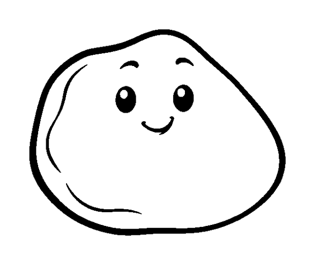 Pebble colouring page — free printable for kids