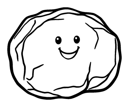 Pebble Colouring Page (Toddler, Bold & Easy)