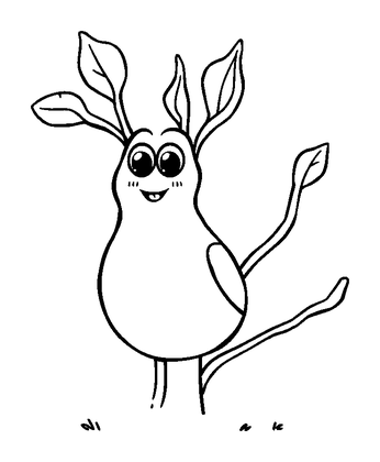 Reed Colouring Page (Toddler, Bold & Easy)