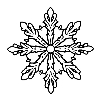 Snowflake Colouring Page (Kids, Standard)