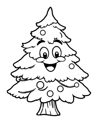 Winter Tree Colouring Page (Kids, Standard)