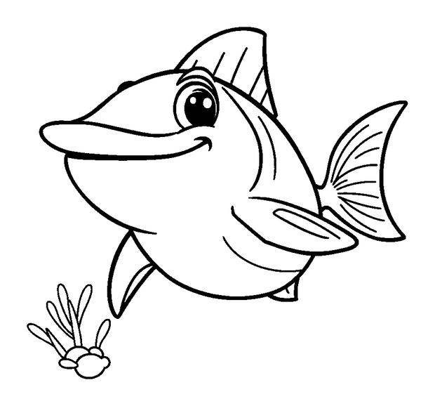 Barracuda colouring page — free printable for kids