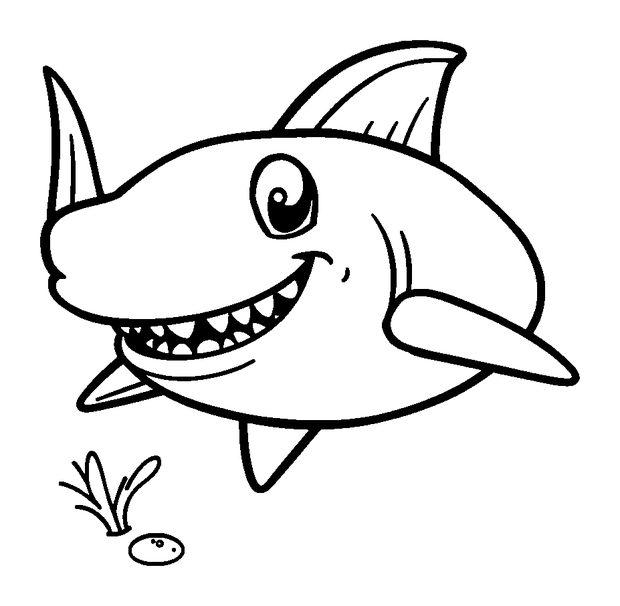 Barracuda colouring page — free printable for kids