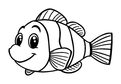 Clownfish Colouring Page (Kids, Standard)
