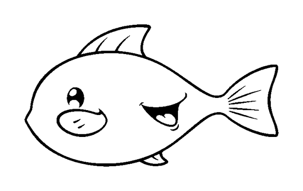 Flying Fish colouring page — free printable for toddlers