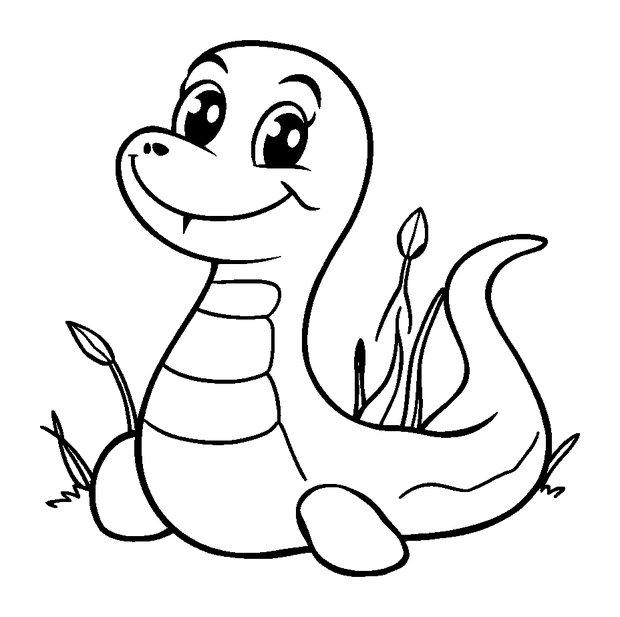 Garden Eel colouring page — free printable for kids
