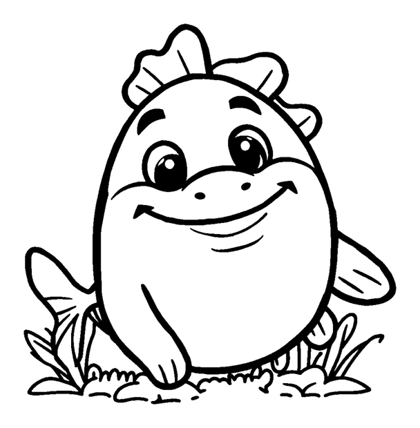 Grouper colouring page — free printable for kids