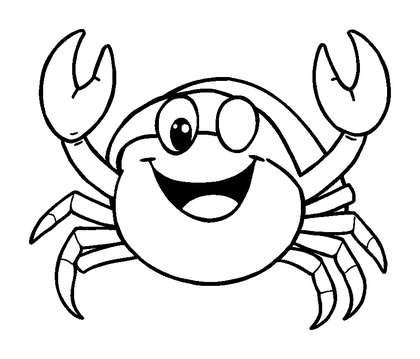Hermit Crab Colouring Page (Kids, Standard)